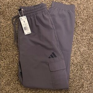 Adidas Mens Gray Jogger Pants